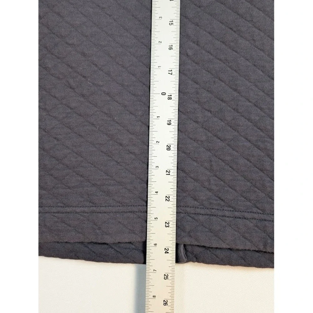 Billy Reid Quilted Full Zip Jacket Mens SMALL Blue w/ Brown Elbow Patches